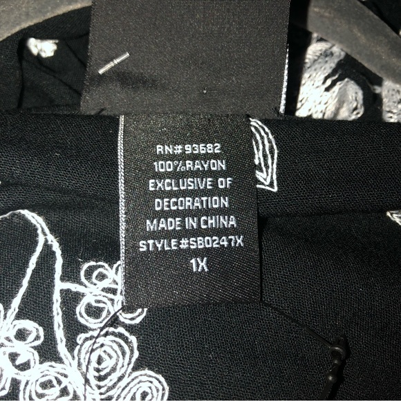 Anthropologie Liv Los Angeles Flutter Sleeve Embroidered Boho Cottagecore Top - Picture 9 of 17